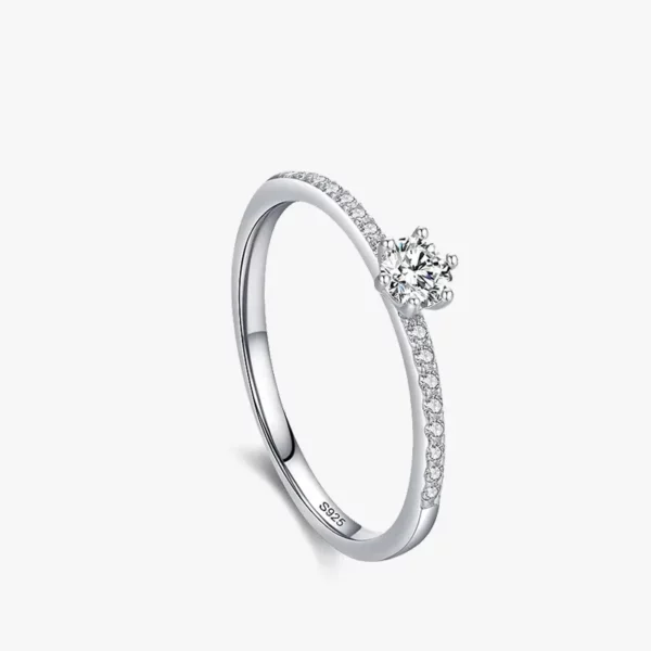 Bague en argent 925 diamant veronia 2